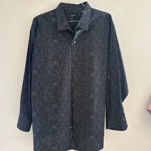 Black 2xl Long Sleeve Button-Up Shirt